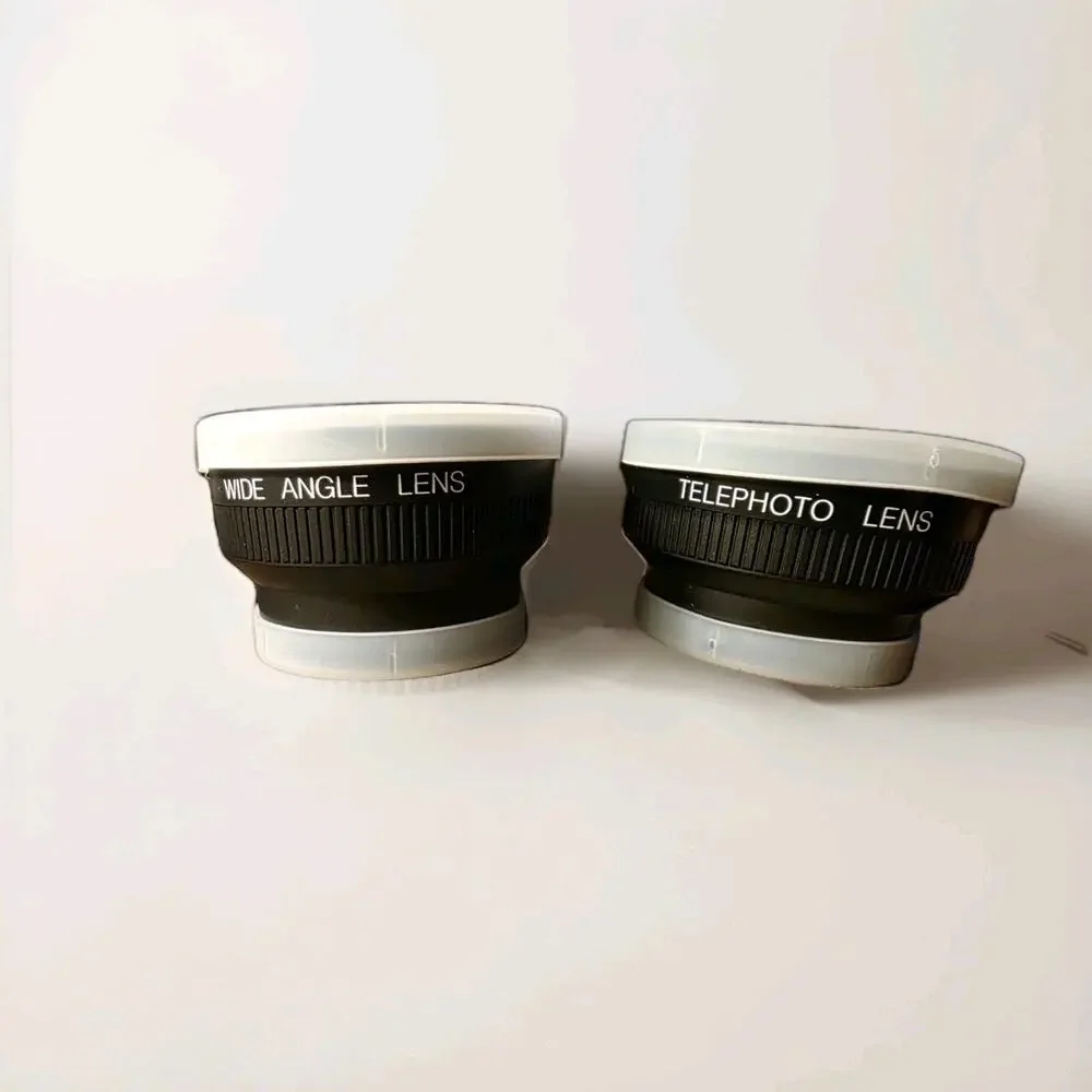 Vintage Wide Angle and Telephoto Lens 2.5